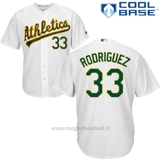 Maglia Baseball Uomo Oakland Athletics Jose Canseco Autentico Collezione Bianco Cool Base Cooperstown